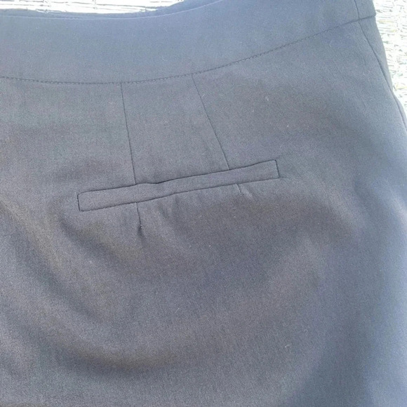 Eileen Fisher Relaxed Straight High Rise Wool Blend Trouser Pants Neutral Preppy - Picture 4 of 6